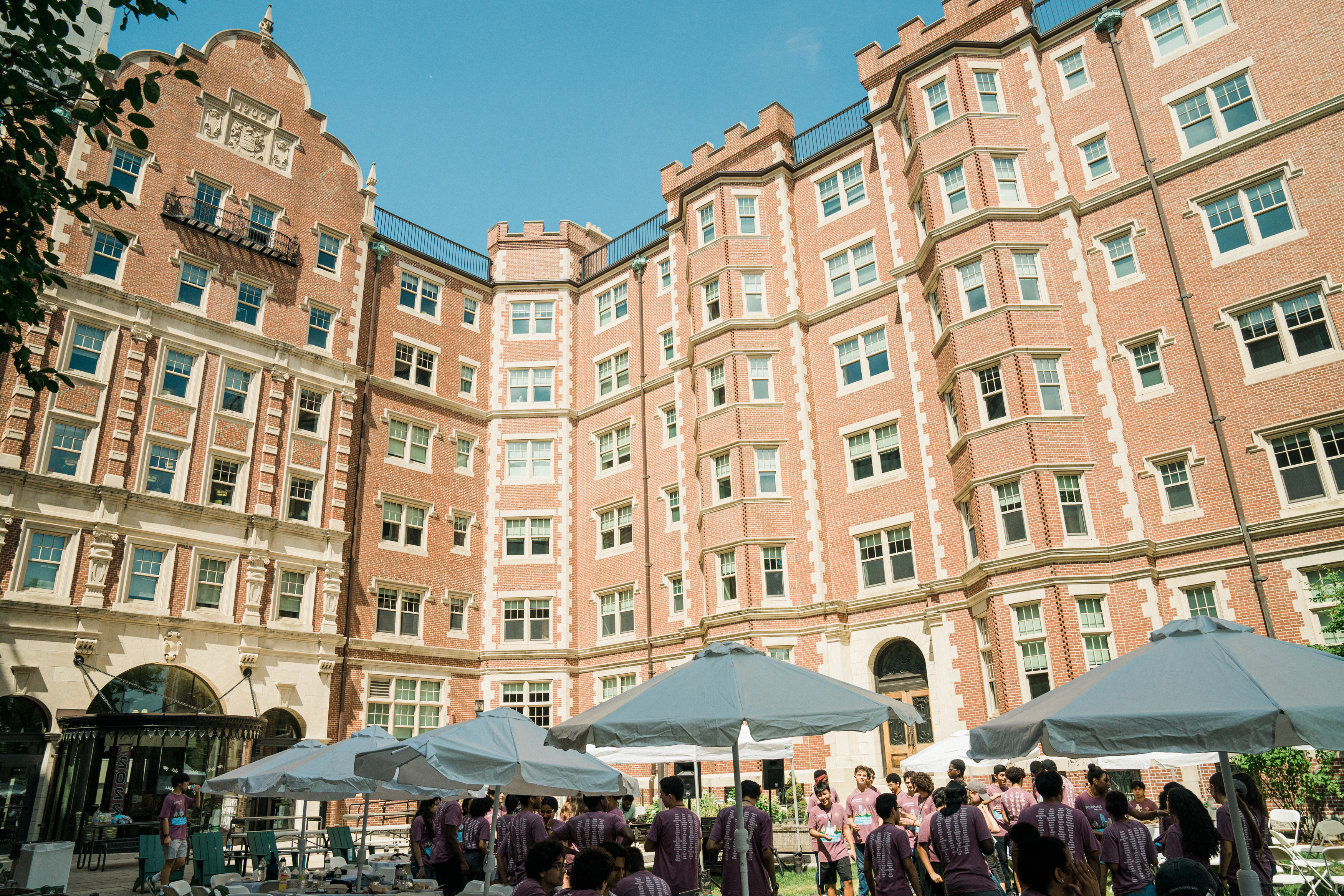 BBQ that was held for the entire Interphase EDGE/x cohort once both were on campus. Held in the courtyard outside Maseeh where students stayed in over the summer.